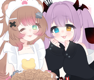 apron artist:LilacBubble character:irina character:yumi_tomomi smug snail snails // 2000x1700 // 1.3MB