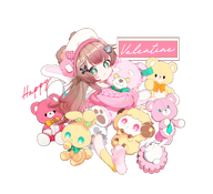 artist:Faalia character:irina hugging teddy_bear valentines_day // 4950x4500 // 3.9MB