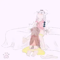 artist:neko_in_the_snow character:kanna_kamui cunnilingus series:dragon_maid yuri // 1024x1024 // 59KB