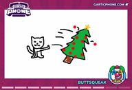 artist:buttsqueak character:daisy_(cat) christmas christmas_tree gartic_phone sketch star // 770x525 // 56KB