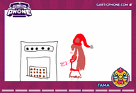 artist:tama baking character:irina christmas cookie gartic_phone santa_hat sketch // 770x525 // 59KB