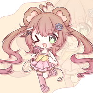 artist:tenshimishie chibi fan_commission microphone // 1500x1500 // 1.4MB