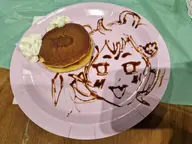 artist:maidsofengland chocolate fan_commission food irl pancake // 2048x1536 // 481KB