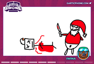 artist:irina_kumai blood christmas gartic_phone knife reddit santa // 770x525 // 61KB