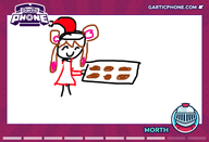artist:morth baking character:irina christmas cookie gartic_phone santa_hat sketch // 770x525 // 54KB