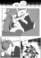 artist:toma2ruru character:hi_tan character:irina character:irinas_mom character:pawnii_chan flower manga wedding wedding_dress // 858x1200 // 551KB