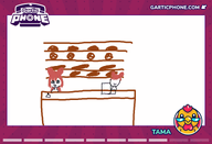 artist:tama bakery character:irina character:pawnii_chan christmas gartic_phone sketch // 770x525 // 58KB