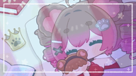 animated artist:eto_enlat character:irina chibi ending_screen night official_art pawnii_chan_plush princess_outfit twin_drills // 1920x1080, 3.4s // 487KB