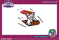 artist:buttsqueak character:irina christmas gartic_phone sketch sled // 770x525 // 59KB