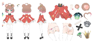 artist:ndrph ass official_art panties princess_outfit reference_sheet tail // 2420x1080 // 739KB
