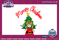 artist:chiefraub character:irina christmas christmas_tree christmas_tree_outfit gartic_phone santa_costume sketch // 770x525 // 63KB
