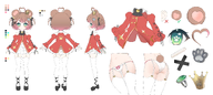 artist:ndrph ass official_art panties princess_outfit reference_sheet tail // 2420x1080 // 758KB