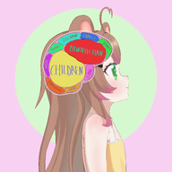 artist:funkydealer flat_chest from_side thought_bubble // 5421x5422 // 3.5MB