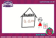artist:buhibuhi bakery character:irina christmas christmas_present gartic_phone sketch // 770x525 // 55KB