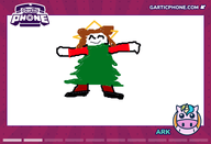 artist:ark character:irina christmas christmas_tree christmas_tree_outfit gartic_phone sketch star // 770x525 // 48KB