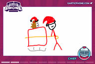 artist:chiefraub character:irina character:pawnii_chan christmas gartic_phone santa_hat sketch sled // 770x525 // 52KB